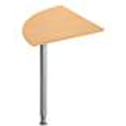 Schäfer Shop  Genius Vergadertafel-aanbouwelement, kwartcirkel, 800 x 800 mm, beuken