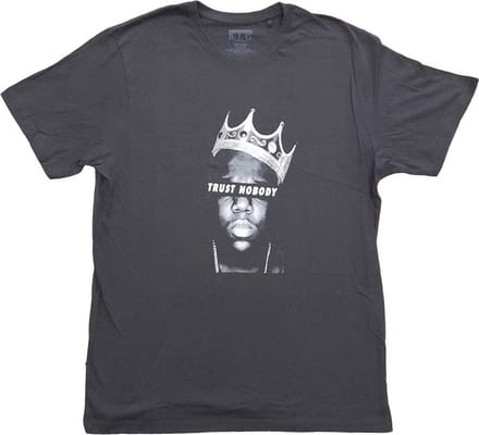 Biggie Smalls - Trust Nobody Heren T-shirt - M - Zwart