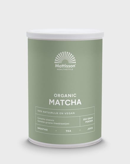 Mattisson - Biologische Matcha Poeder - Gemalen Groene Thee - 350 Gram