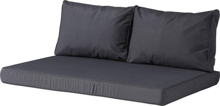 Madison - Loungekussen - Tuinkussen - Palletkussen - Rugkussen - 3-delig - 120 x 80cm - Panama Grijs