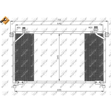 Condensor, airconditioning NRF 35373