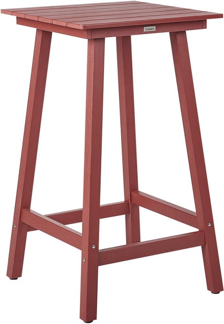 ADIRONDACK - Tuintafel - Donkerrood - 59 x 59 cm - Kunsthout