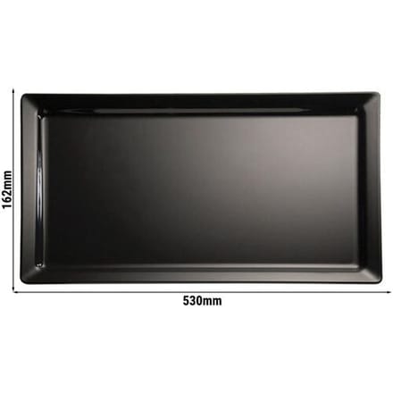 GGM Gastro (6 Stück) GN-Tablett 2/4 - PURE - Melamin - Höhe: 30mm - Weiß