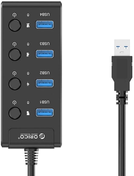 Orico Hub Usb 3.0 Usb Splitter 4X Poorten Voor Laptop Computer Met Switches