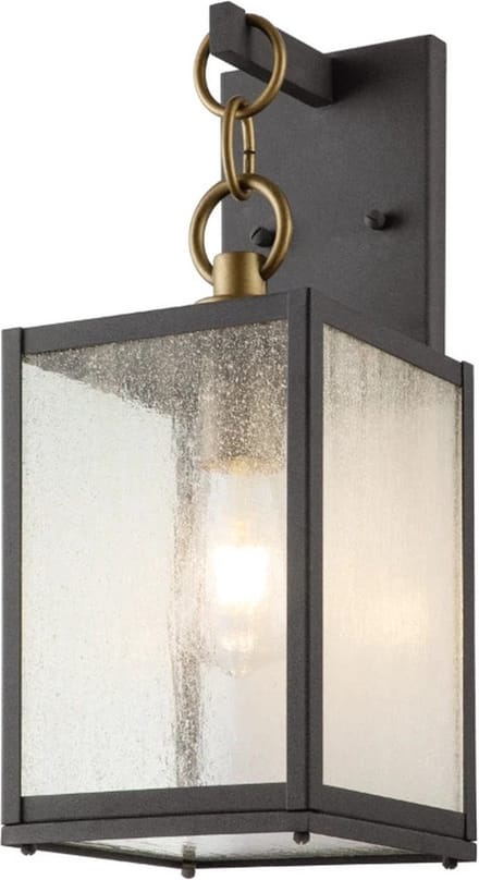 Kichler LED Wand Buitenlamp Lahden | 1X E27 Max 60W | IP44 | Dimbaar | Weathered Zinc