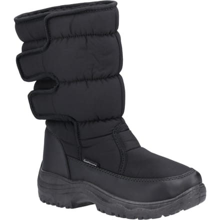 Cotswold Welland Textiel Dames Zwarte Winter Midlaarzen