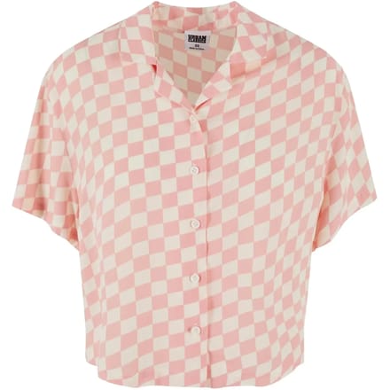 Urban Classics - Viscose Resort Blouse - 3XL - Roze