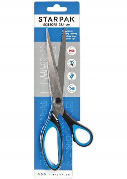 Starpak Metalen Schaar 25,4 cm met Rubberen Handvat