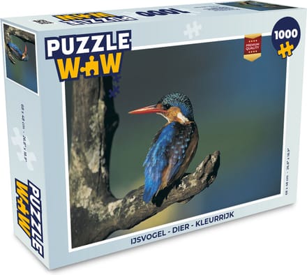 Puzzel IJsvogel - Dier - Kleurrijk - Legpuzzel - Puzzel 1000 stukjes volwassenen