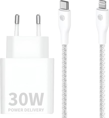 30w Snellader geschikt voor iPhone - Lightning naar usb-C - Oplaadkabel geschikt voor iPhone 14/13/12/11/X - 2 Meter