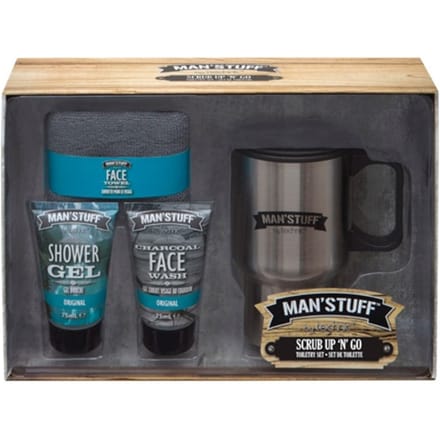 Man's Stuff Scrub Up 'n' Go Badset