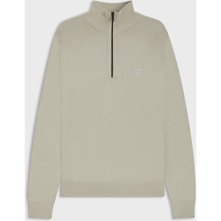 BOSS Kanobix Half Zip Trui Ecru - Maat 3XL - Heren - Quarter zip