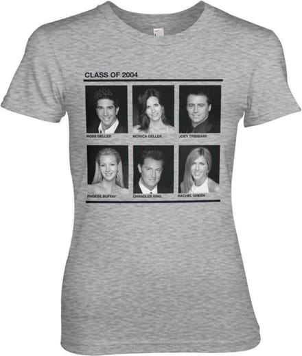 Friends Dames Tshirt -S- Class Of 2004 Grijs