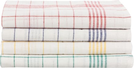 Sito Poleerdoek glazendoek - 10 stuks - 50x70 cm - halflinnen rood