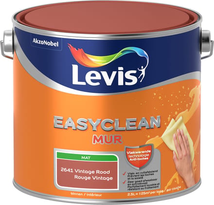 Levis - Easyclean Mur Mat - Vintage Rood - 2,5 L