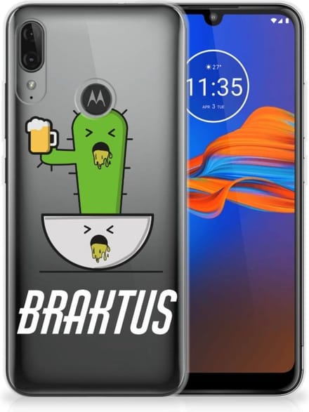 Motorola Moto E6 Plus Telefoonhoesje met Naam Braktus