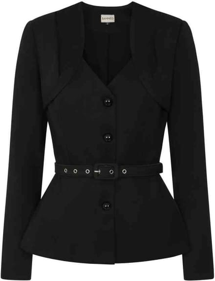 Banned - Scarlett Jacket - S - Zwart