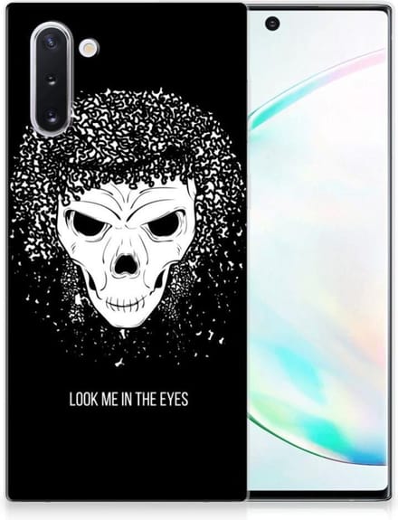 Silicone Back Case Samsung Galaxy Note 10 Skull Hair
