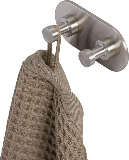 Geesa Nemox Handdoekhaak dubbel - RVS geborsteld