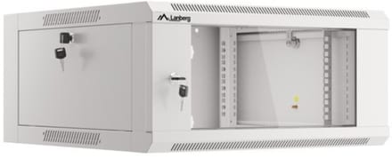 Lanberg - 19 Inch Wandrack - 4U - 600 mm - Grijs - Fast Assembly - Zelfmontage Rackkast