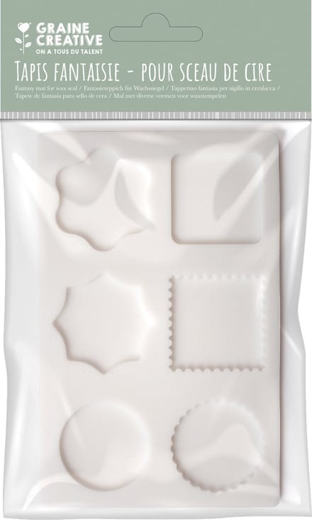 Graine Creative zegelwas stempel mallen set - 6 stuks klassiek multicolor.
