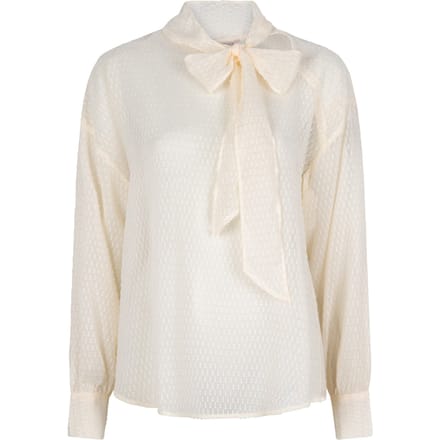 EsQualo Blouse Neck Bow Off White Taglia: 36 | Magliette intime Outlet | Donna | Bianco