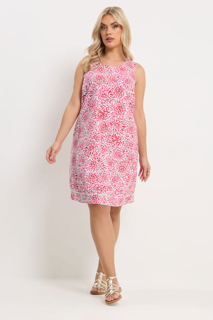 Yours Rode Bloemenprint Minijurk Size 62-64