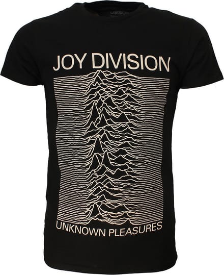 Joy Division Unknown Pleasures Band T-Shirt - Officiële Merchandise - M