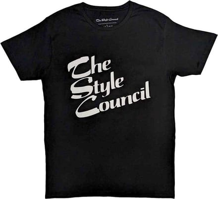 The Style Council - Stacked Logo Heren T-shirt - S - Zwart