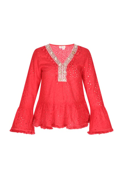 IZIA Blouse Dames rood