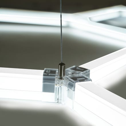 Hexagon led & geventileerde garagetegels - zwart/blauw - 36m2