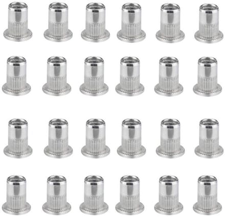 Allecto - Klinknagels Rvs Klinknagel Moer - 100 Stuks M6 - Ideaal