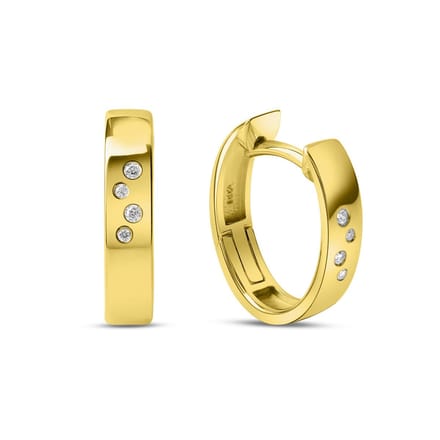 Orolino Ohrringe Gold 585 mit 8 Brillanten zus. 0,04ct.