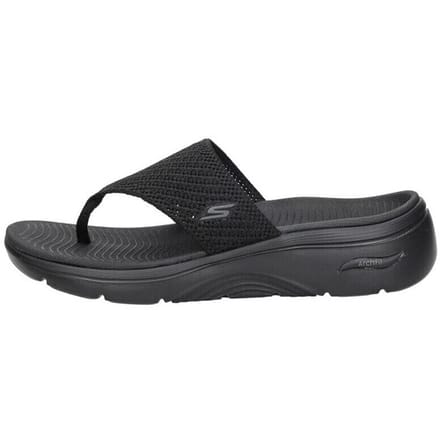 Skechers Go Walk Arch Fit 2.0 Polyester Dames Zwarte Sandalen