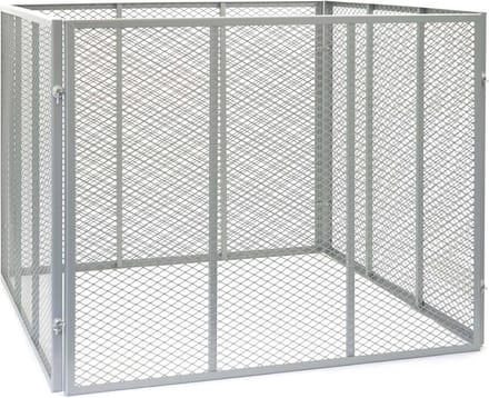 Compostbak 800L - Tuinafval Composteren - Weerbestendig Metalen Roosters