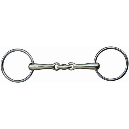Dubbel bit voor paarden HKM Edelstahl 18 mm