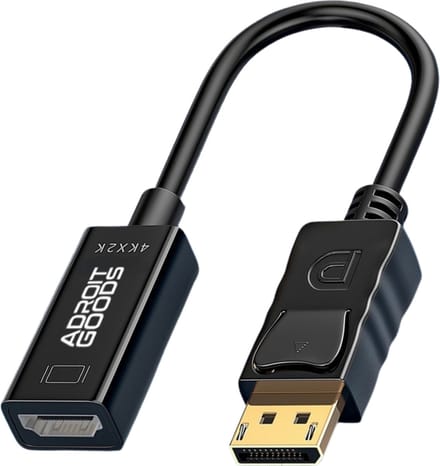 AdroitGoods 4K Displayport Naar Hdmi Adapter - Kabel - Zwart