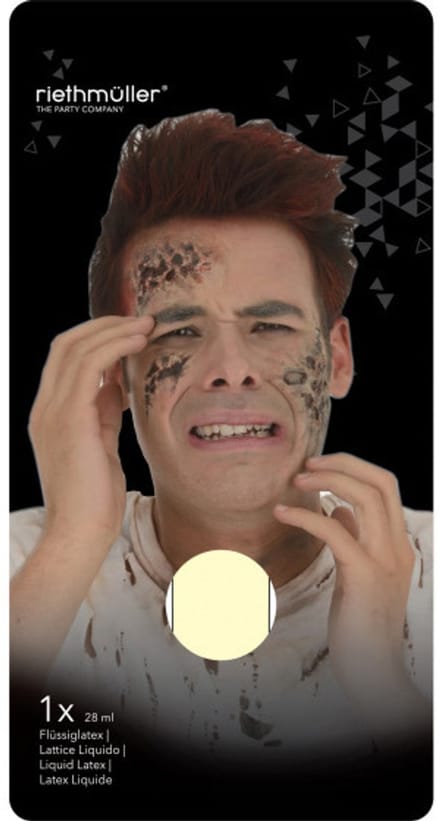 Amscan Latex schmink/makeup - 28 ml - nep wonden - halloween - horror