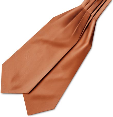 Cognackleurige Grosgrain Stropdassjaal