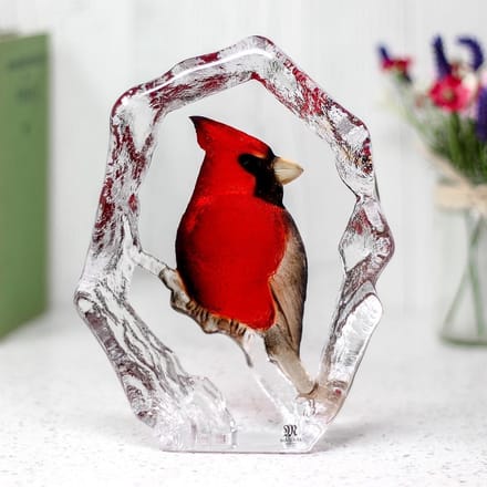 Mats Jonasson Kardinaal Vogel - Helder, Rood - Voor Binnen - Staand