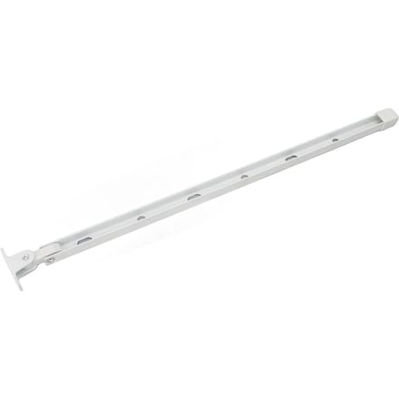 Serre Raamhouder Stevig Aluminium Handmatige Serre Dakraam Opener Stang Kit met 6 Schroeven 15,35 inch wit