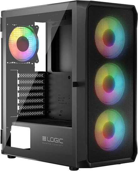 Obudowa LOGIC Portos ARGB Midi Czarny