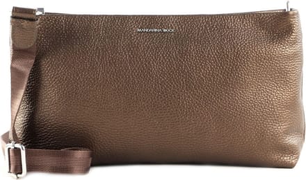 MANDARINA DUCK Leren Schoudertas Mellow Lux Shoulder Bronzo Brons