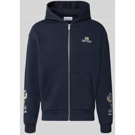 relaxed fit sweatjack met capuchon