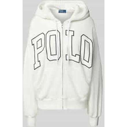Oversized sweatjack met ritssluiting