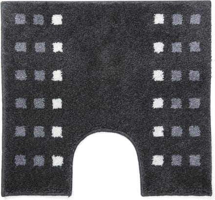Casilin Brica WC-mat - 60 x 55 cm - Met uitsparing - Donkergrijs