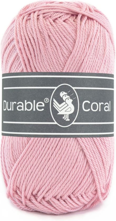 Durable Coral - 223 rose blush - Gemerceriseerd Katoen Garen