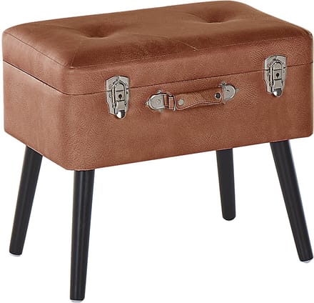 MALLARD - Hocker - Goudbruin - Kunstleer