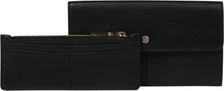 ESPRIT Leren Koppeling Avondtas Zoe Clutch Wallet Black Zwart
