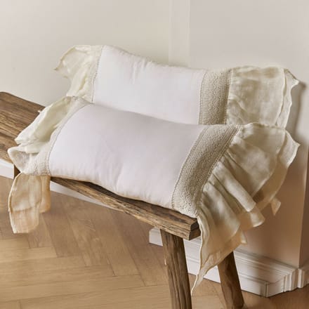 LOBERON Kussenhoes set van 2 Jolévianne crème